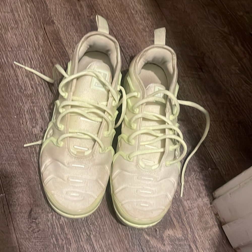 lime green Nikes.